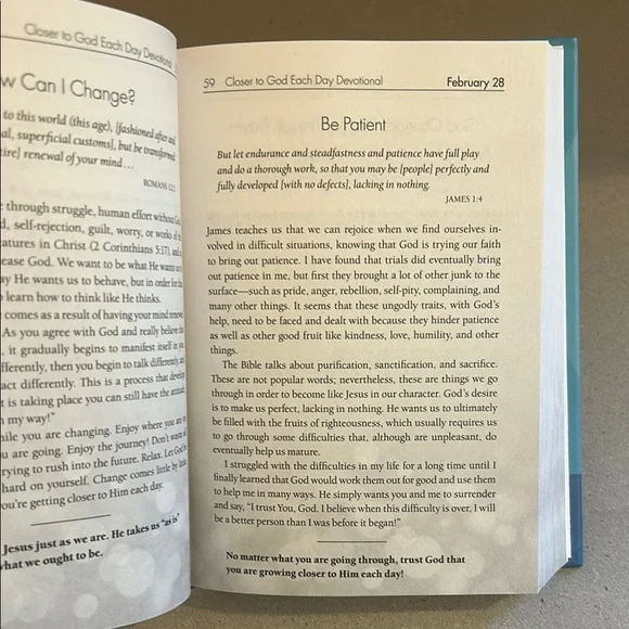 NEW Closer to God Devotional Book by Joyce Meyer Hardcover 2015 - Picture 4 of 5